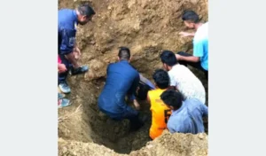माटोको ढिस्कामा पुरिएका दुईको मृत्यु, एकजनाको उद्धार