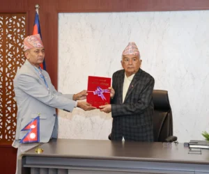 भाषा आयोगको वार्षिक प्रतिवेदन राष्ट्रपतिसमक्ष पेश