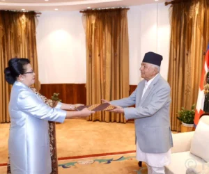 पाँच देशका राजदूतद्वारा ओहोदाको प्रमाणपत्र प्रस्तुत