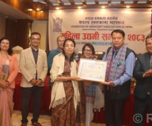 हस्तकला महासङ्घद्वारा २२ महिला उद्यमी सम्मानित