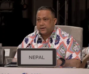 नेपाल र प्रशान्त क्षेत्रका टापु राष्ट्रहरू जलवायु सङ्कटको अग्रपंक्तिमा छन् : परराष्ट्रमन्त्री खनाल