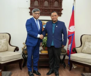 परराष्ट्रमन्त्री खनालसँग सार्क महासचिव सरवारको बिदाइ भेट