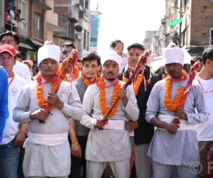 ललितपुरमा हर्षोउल्लासका साथ मनाइयो पायः (खड्ग) जात्रा