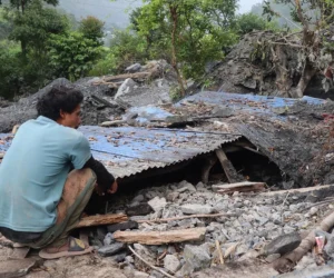धान भित्र्याउने बेलाको खेत क्षणभरमै बगर बनेपछि…