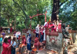 गोकर्ण जङ्गलको वनदेवीमा दर्शनार्थीको लाम