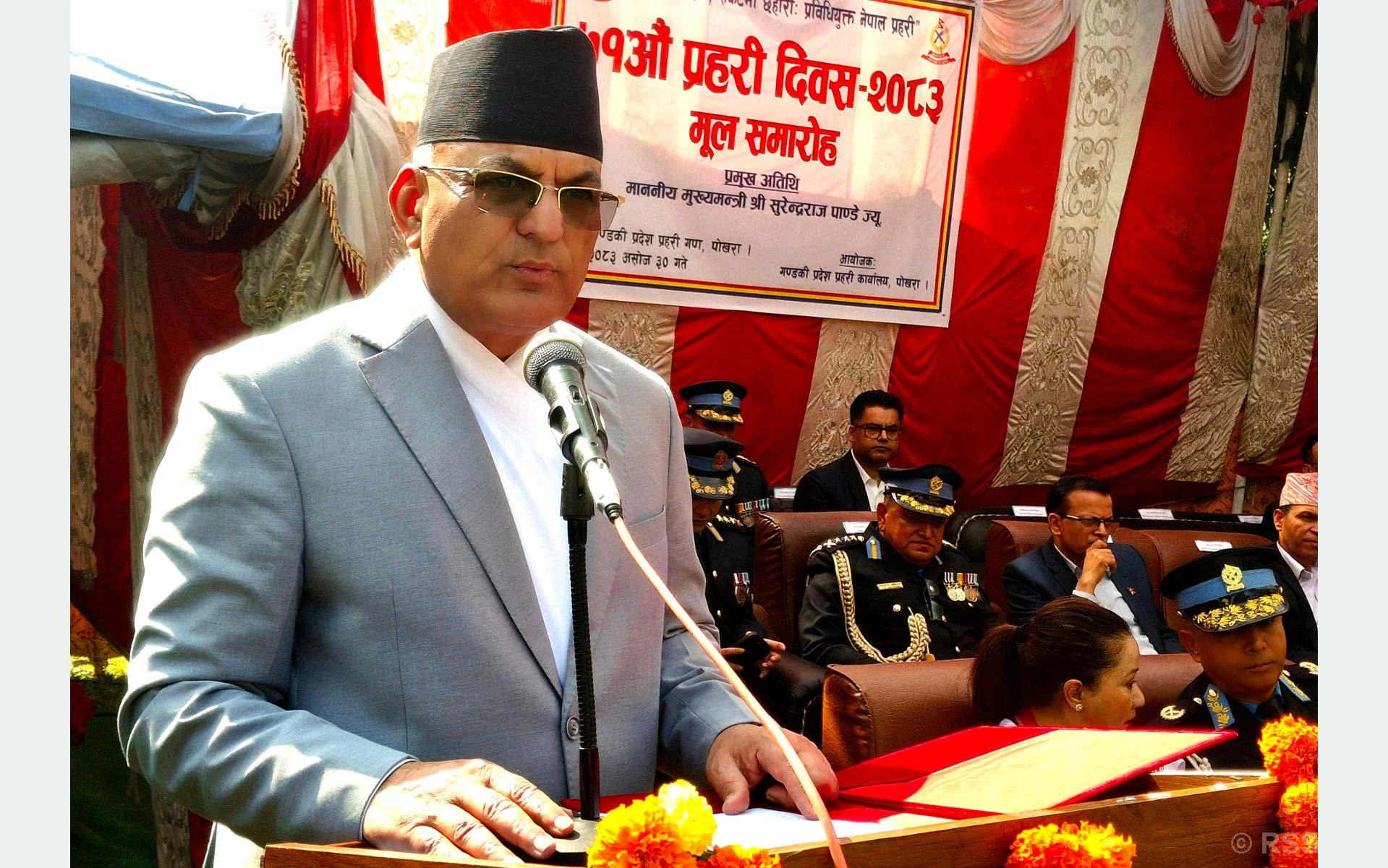 प्रहरीले अपराध नियन्त्रणमा दृढता अपनाउनुपर्नेः मुख्यमन्त्री पाण्डे