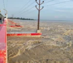 कोशी ब्यारेजमा पानीको बहाव एक लाख ६५ हजार क्युसेक प्रतिसेकेण्ड, २३ ढोका खुला
