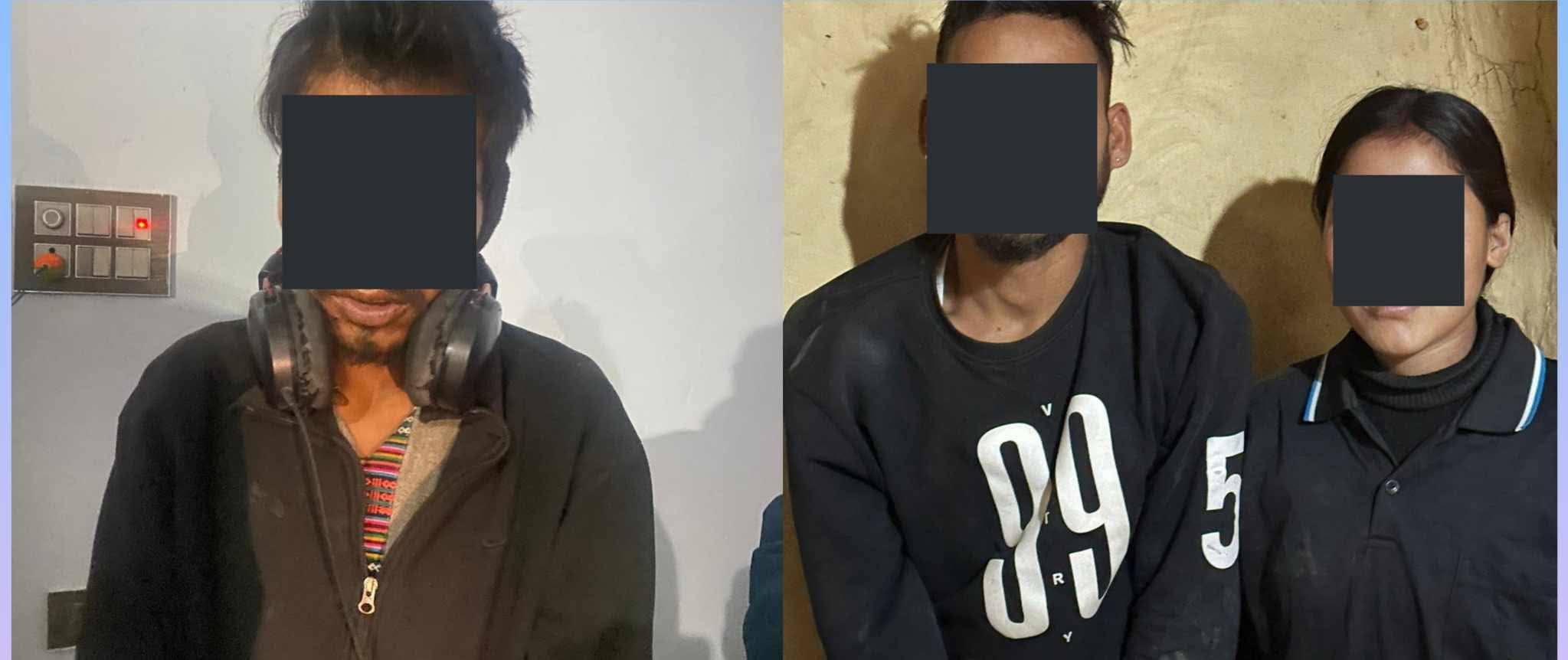 कोहलपुरबाट खैरो हेरोइनसहित एक युवतीसहित तीन पक्राउ 