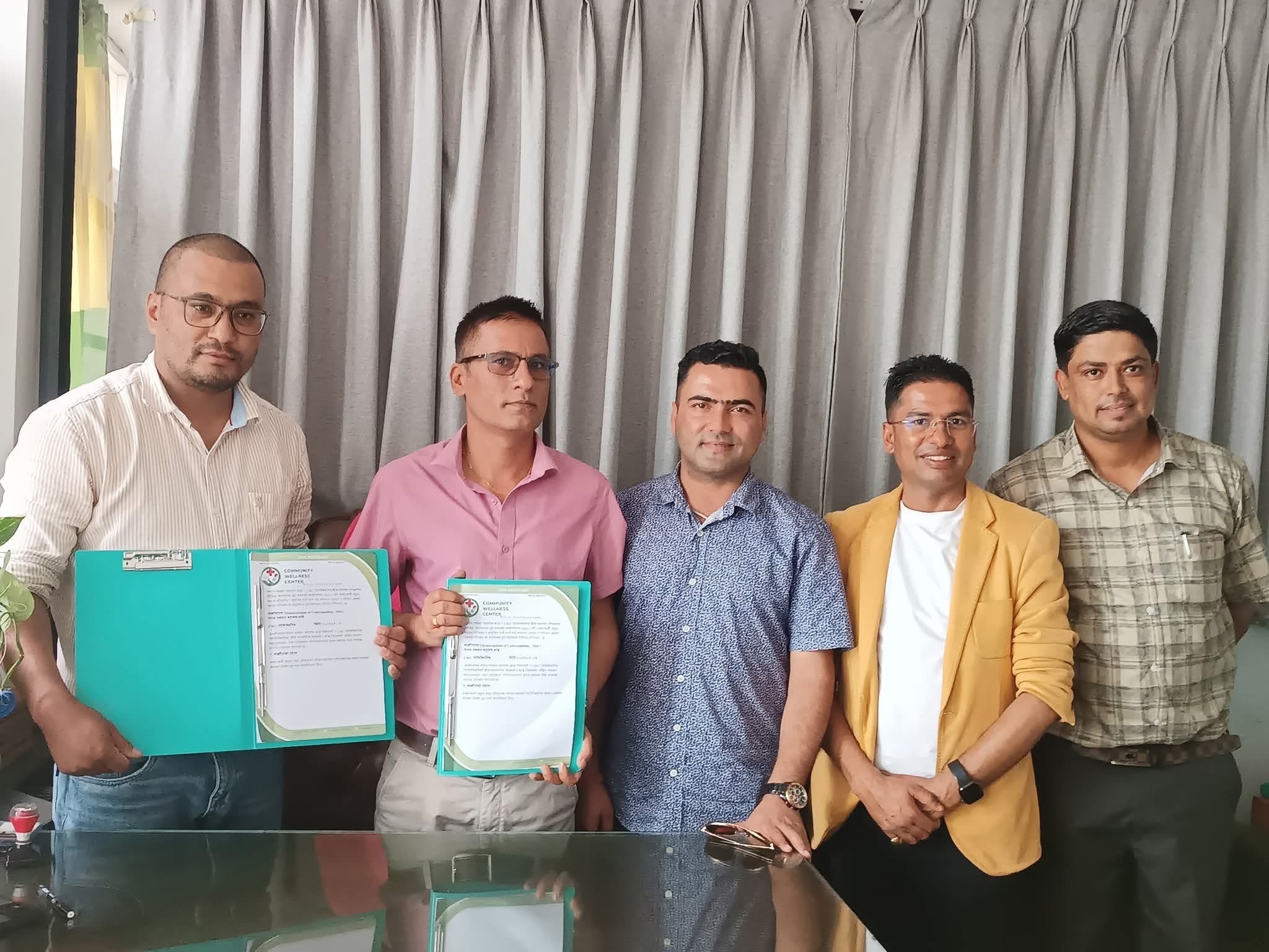 पत्रकार महासंघ र सीडब्लुसी पोलिक्लिनिक बीच स्वास्थ्य सेवामा छुट सहितको सहकार्य सम्बन्धी  सम्झौता