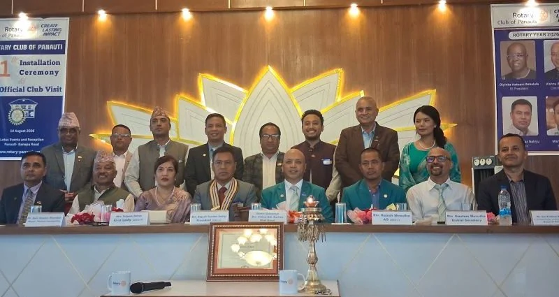 रोटरी क्लब अफ पनौतीको अध्यक्षमा राजेश सुन्दर सैंजू