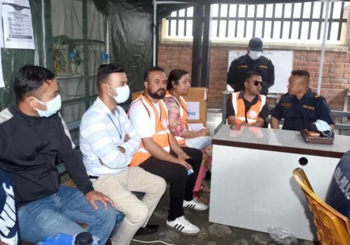 शव व्यवस्थापनमा खटिनेलाई प्रारम्भद्वारा स्वास्थ्य सामग्री सहयोग