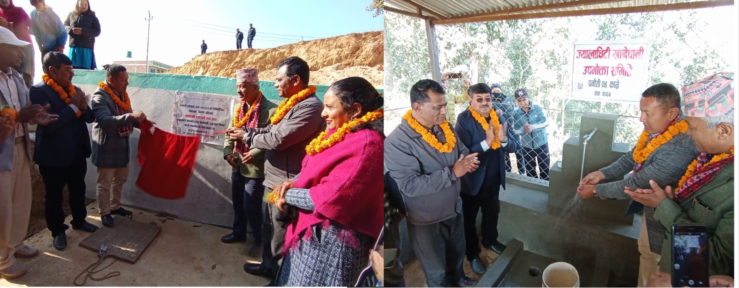 प्रदेशका योजना धमाधम सम्पन्न हुँदै, पनौती -४ मा ९२ हजार क्षमताको पानी ट्याङ्की र धारा निर्माण सम्पन्न