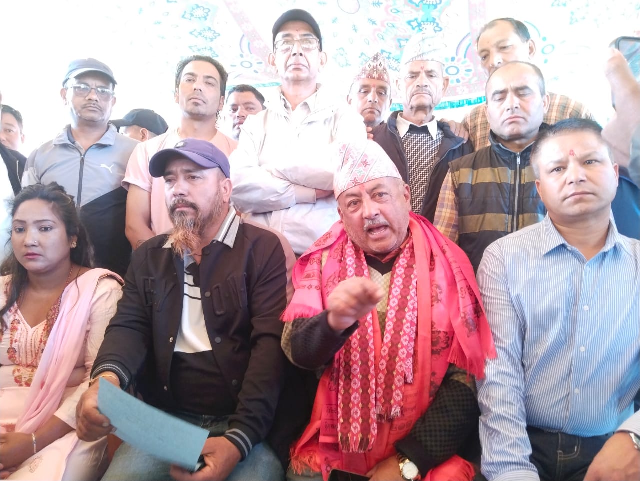 पनौती वडा नं १० का अध्यक्ष भण्डारीले थाले आमरण अनसन