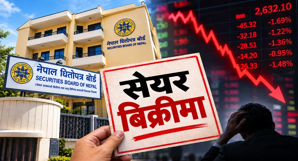 सेयर बिक्री सूचनाले बजारमा त्रास