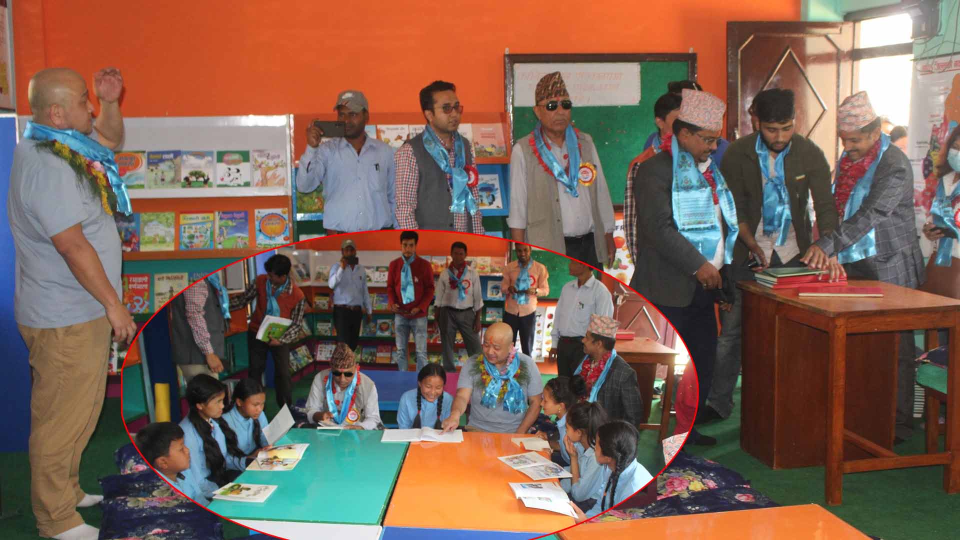 bidang बिदाङमा कालिका बाल पुस्तकालय उद्घाटन