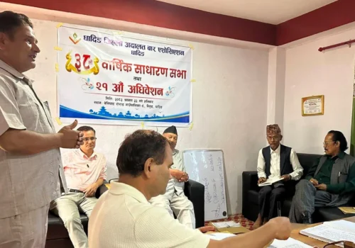 धादिङ बार एसोसिएसनको अध्यक्षमा अधिवक्ता रामचन्द्र भट्ट चयन