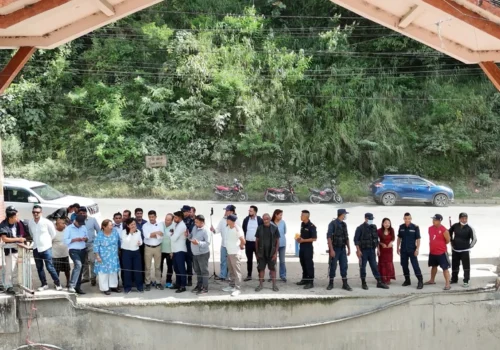 फुर्केखोलामा पुल निर्माणका लागि स्थलगत अध्ययन