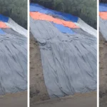 कृष्णभीरमा पहिरोको जोखिम घटाउन त्रिपाल