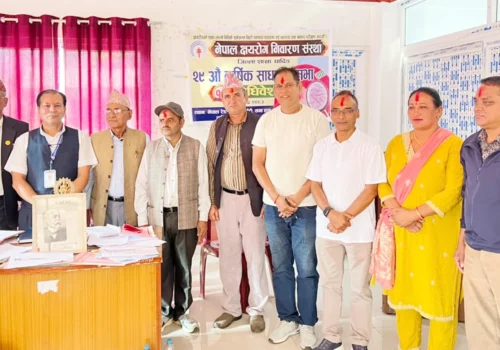 नेपाल क्षयरोग निवारण संस्था धादिङको अध्यक्षमा श्रीकृष्ण अधिकारी चयन