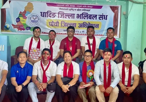 धादिङ भलिबल संघमा नयाँ नेतृत्व, अध्यक्षमा अमृत तामाङ
