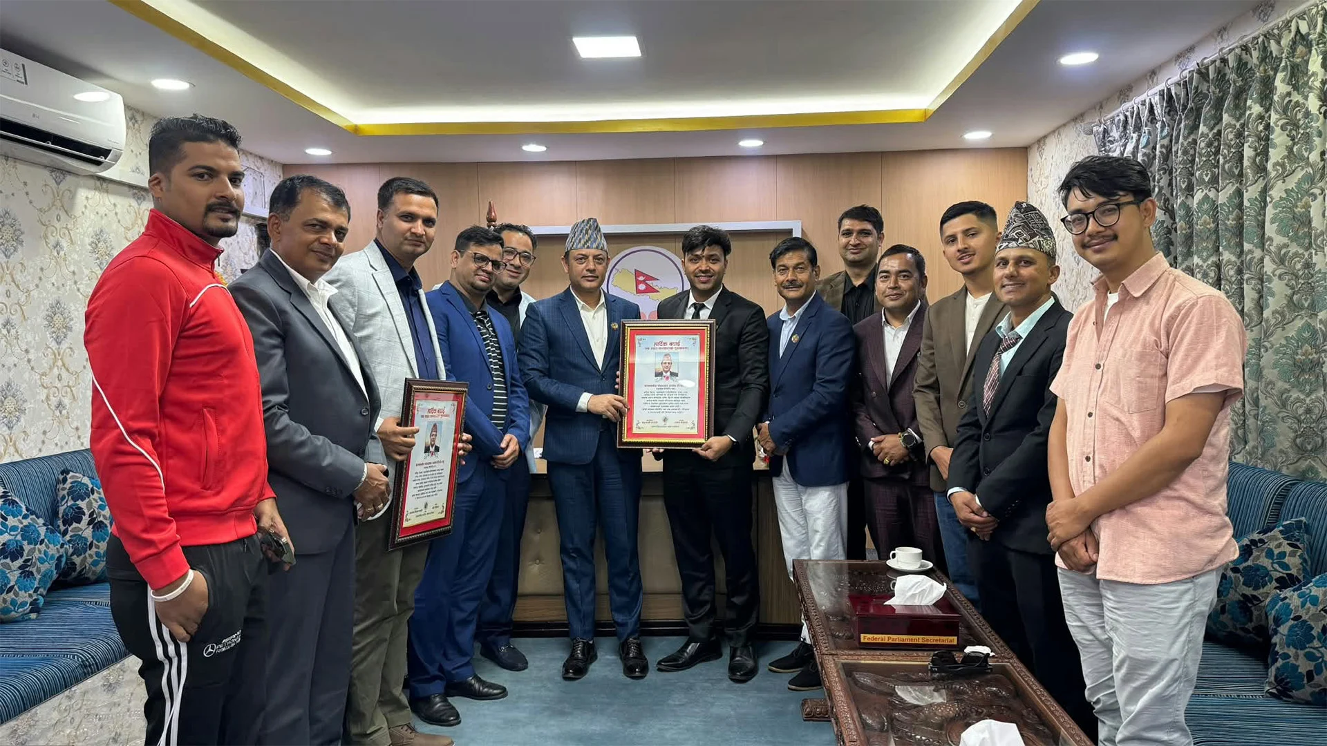 धादिङको विकास र समृद्धिका लागि लगानी भित्र्याउने विषयमा अन्तर्राष्ट्रिय धादिङ समाज र सभामुखबीच छलफल