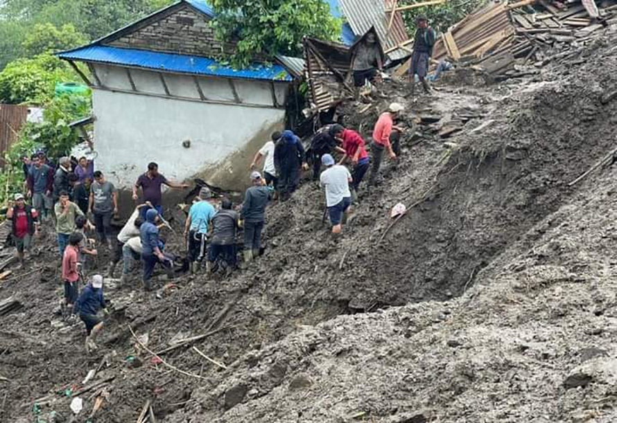 लमजुङ पहिरो अपडेटः बेपत्ता भएका ४ जनाकै शव फेला