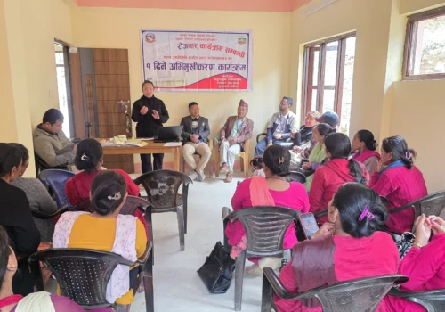 श्रम सम्मानको सन्देश लिएर गाउँ–गाउँमा अभिमुखीकरण
