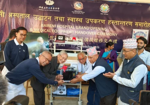 बाढीले थला परेको बैरेनी अस्पताल पुनः सञ्चालनमा