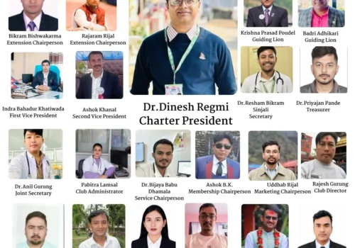 लायन्स क्लव अफ धादिङ समाजको अध्यक्षमा दिनेश रेग्मी