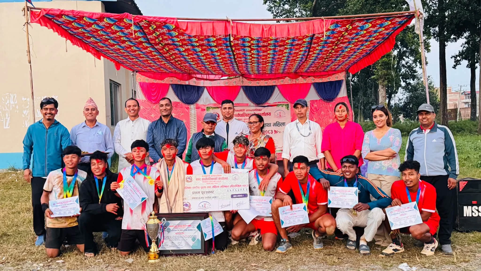 कावासोतीमा अन्तरपालिका भलिबल सम्पन्न, महिलातर्फ कावासोती र पुरुषतर्फ बौदीकाली च्याम्पियन